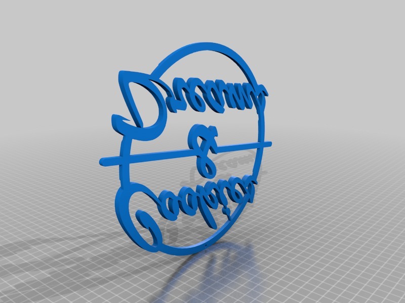 Free 3D file Cookies and dreams sign・3D printing idea to download・Cults