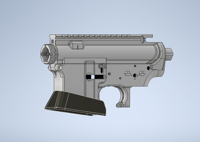 STL file AR15 Flared Magwell 🔫・3D print design to download・Cults