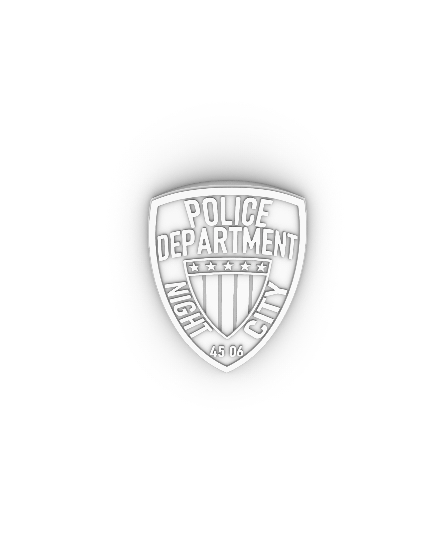 STL file 2077 CYBERPUNK - 4506 POLICE SHIELD・3D print design to ...