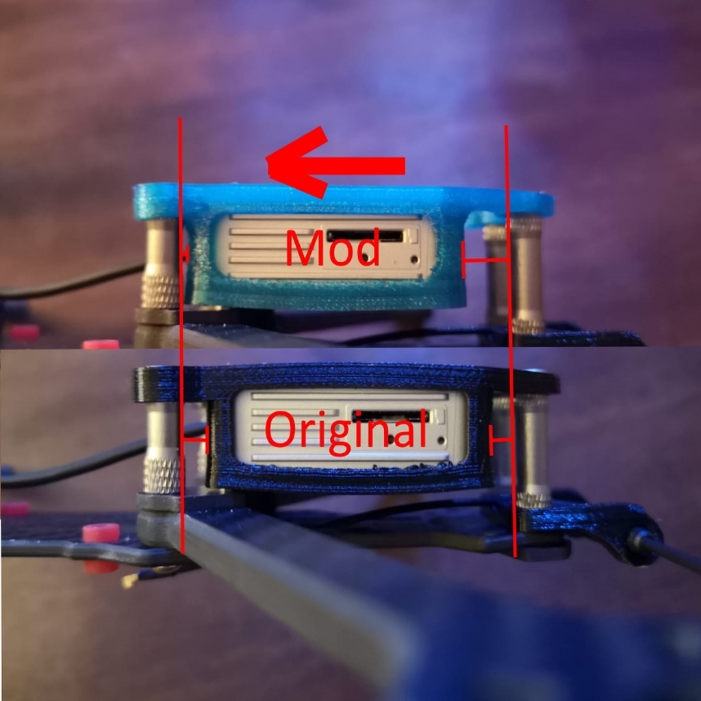 Free STL file GEPRC Mark4 HD5 modded DJI Airunit-Mount・3D printable ...