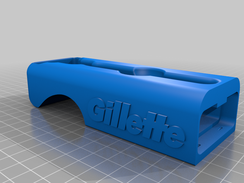Printable Gillette Razor Fichier 3D gratuit housse de rasoir gillette 👗・Modèle à télécharger et ...
