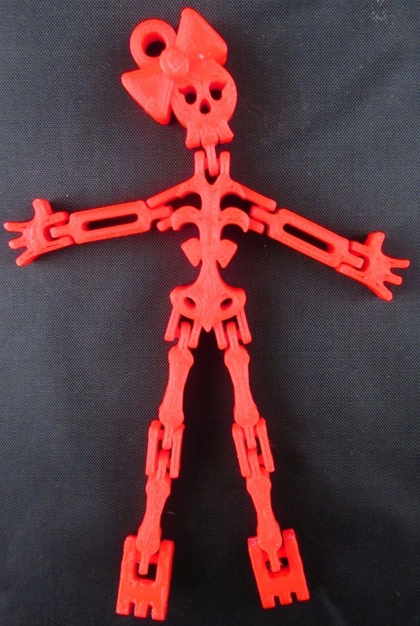 Free STL file Skeleton Key Chain (F)・3D printing template to download・Cults
