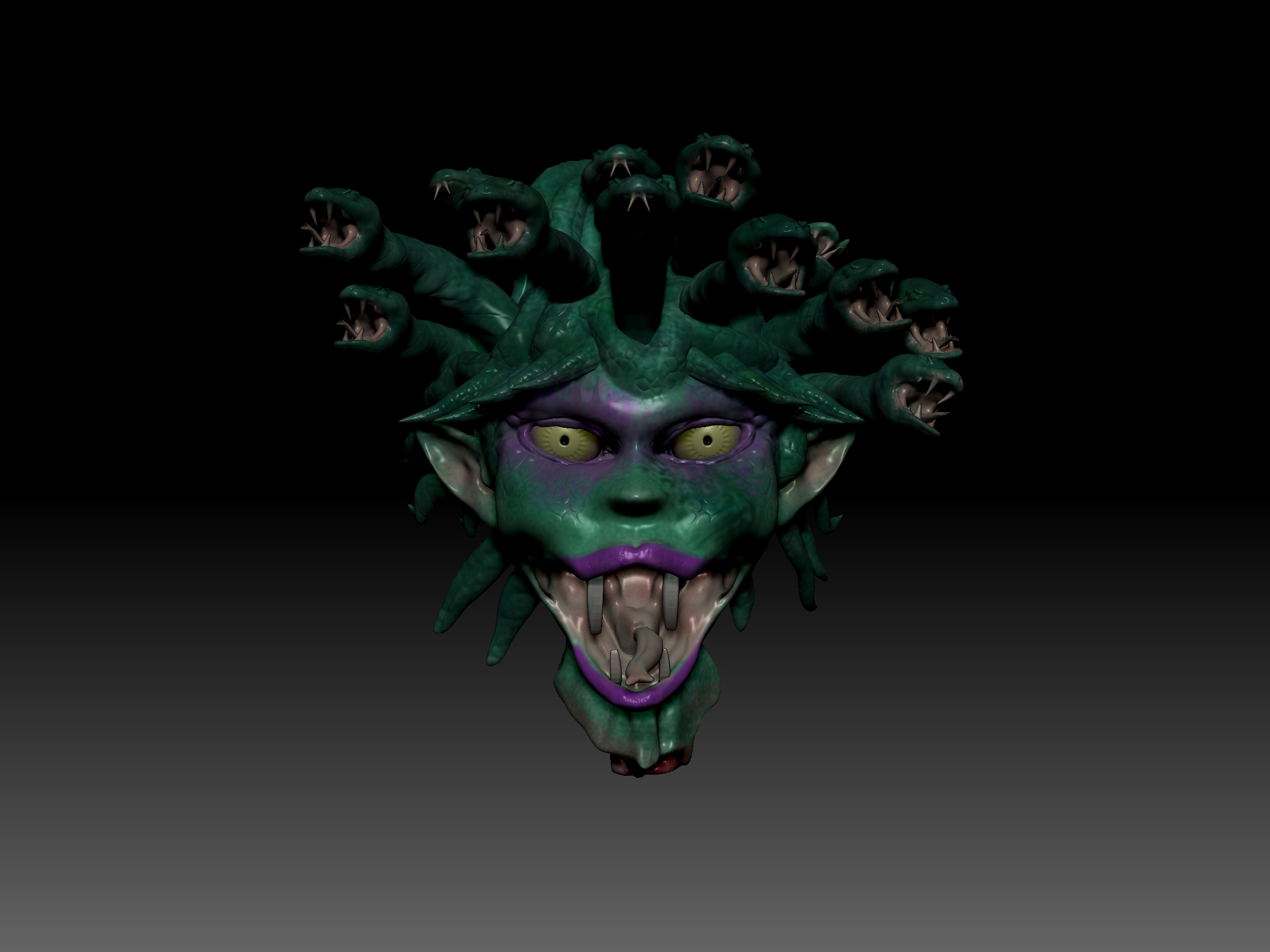 Бесплатный STL файл Medusa head・Дизайн для загрузки и 3Dпечати・Cults