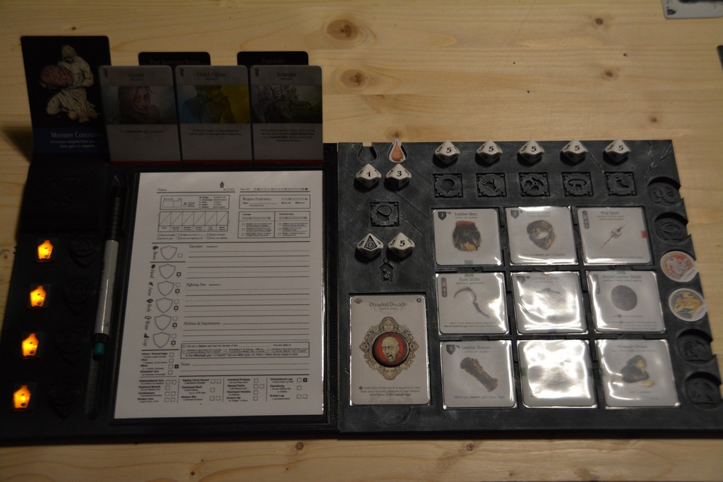 Free 3D file Kingdom Death Monster Survivor Board with LED・3D print ...