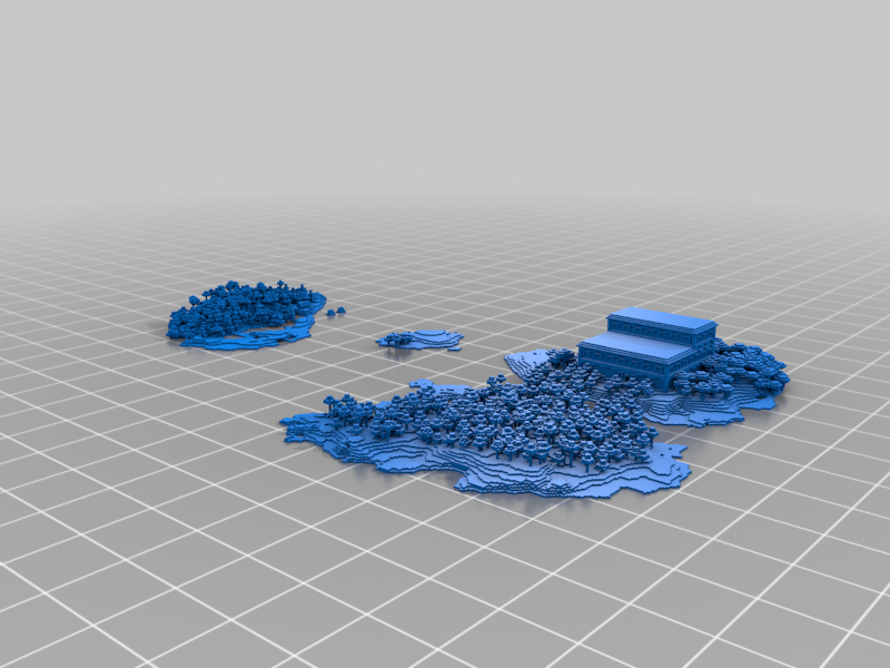 Free 3D file Minecraft Mansion Island IV・3D printing template to ...