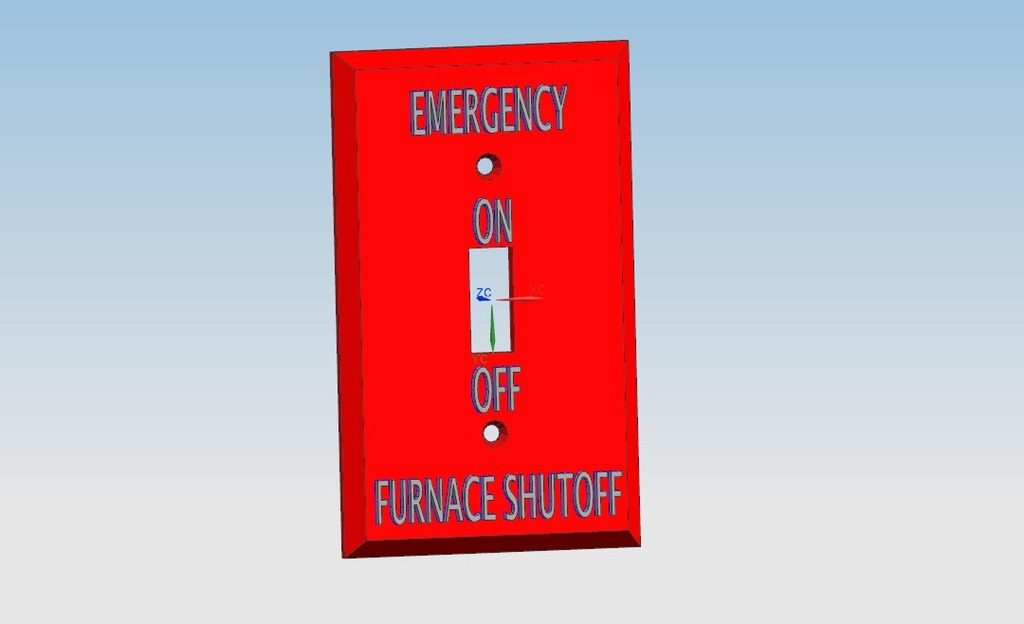 Free 3D file Wall Switch Cover - Furnace Shutoff Switch・3D printer ...
