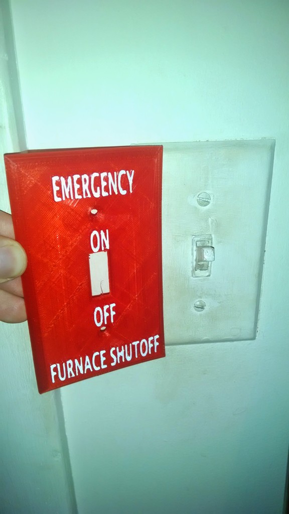 Free 3D file Wall Switch Cover - Furnace Shutoff Switch・3D printer ...