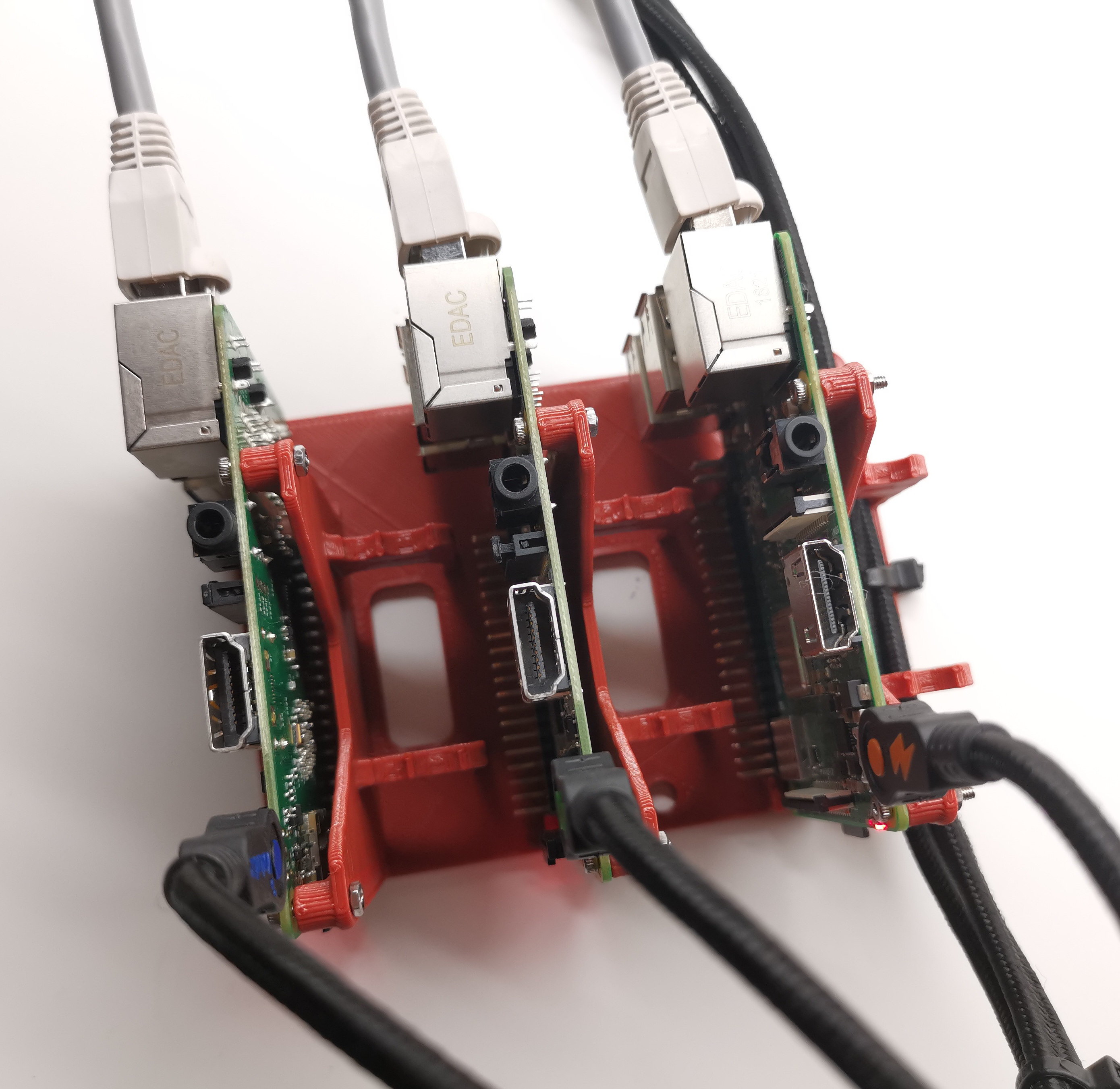 STL file Rasperry Pi Cluster Wall / Table Stand・Model to download and ...