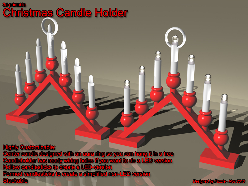 Free 3D file Christmas Candle Holder Ornament・3D printer model to ...