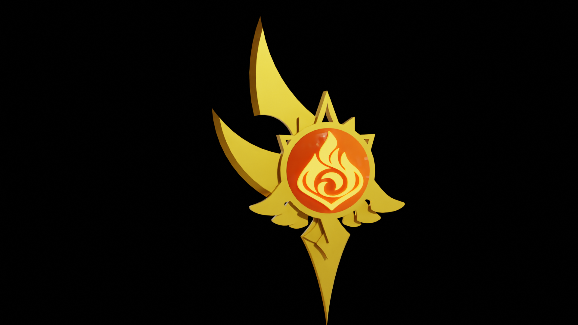 Fichier STL Version Vision de Eula ( Pyro ) - Genshin Impact 🎲・Design