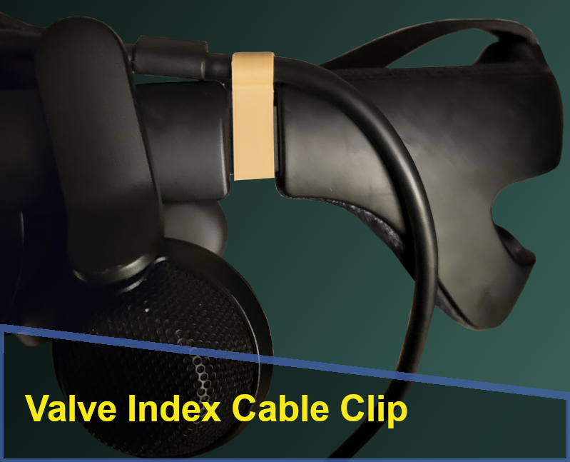 Free 3D file Valve Index Cable Clip 🔌・3D printing model to download・Cults