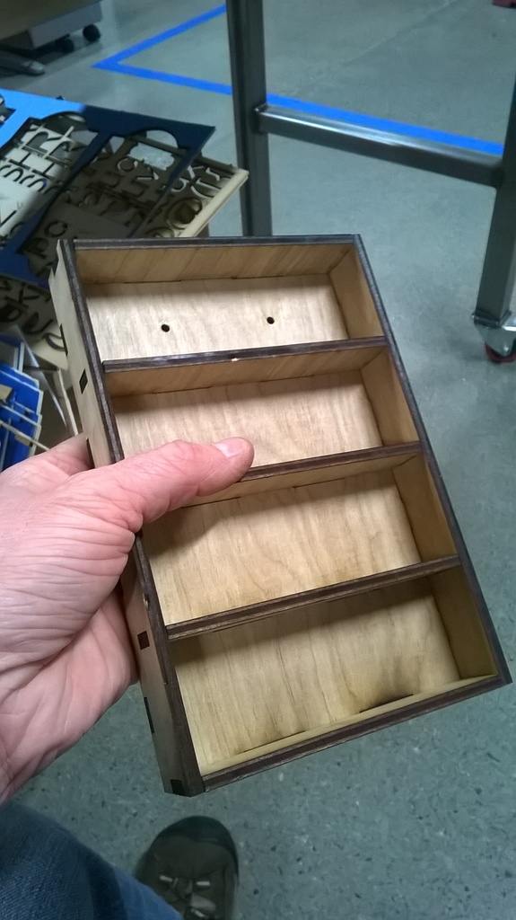 Lasercut Shadowbox for Displaying Miniatures 3D model