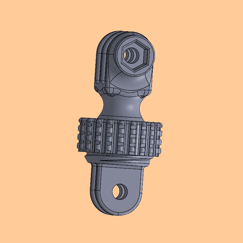 360 Camera Stl File STL file Camera 360 degree rotating GoPro mount /360 derece dönen GoPro ...
