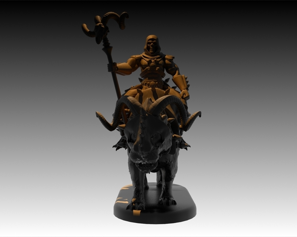 Free 3D file Skeletor with Panthor - Masters Of the Universe ...