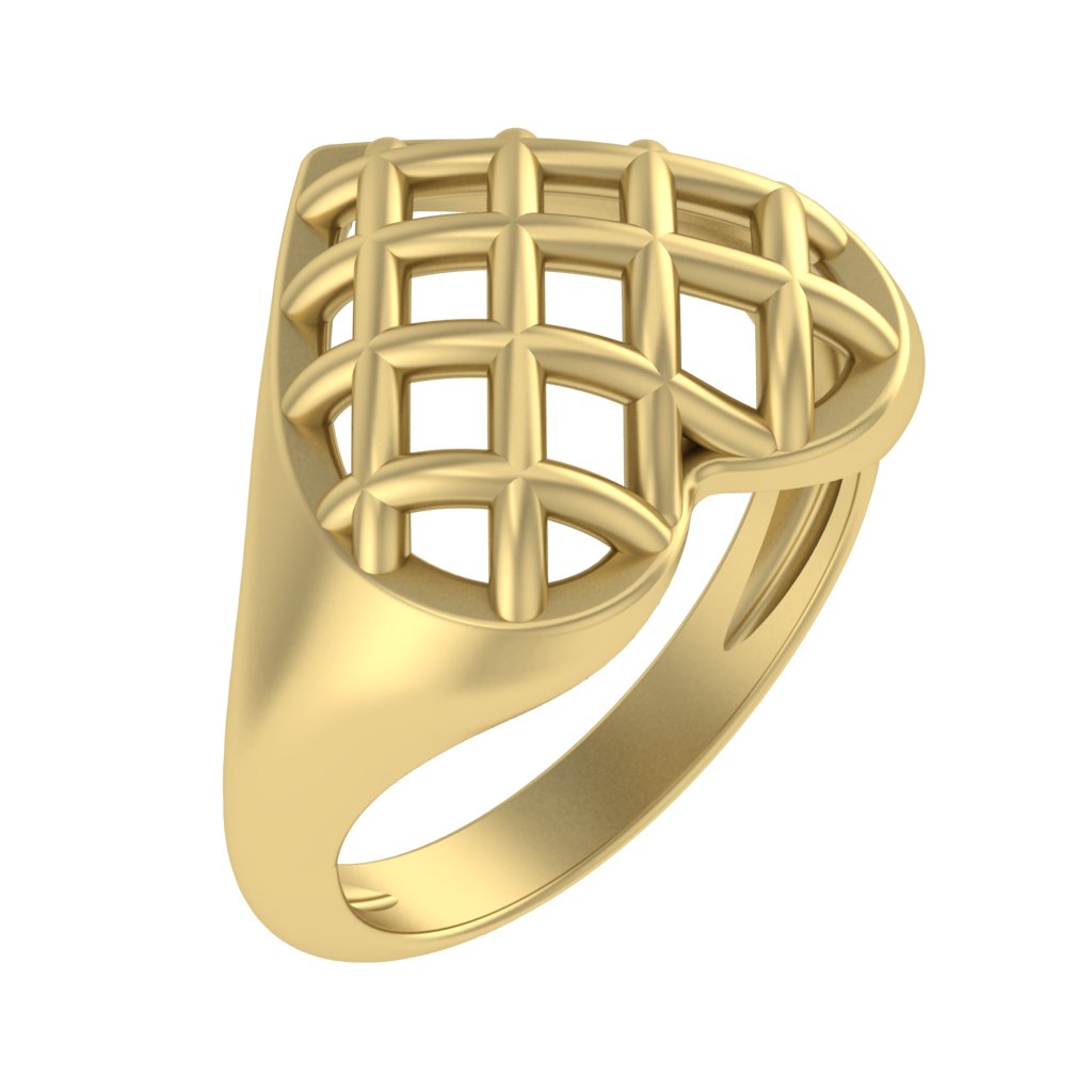 STL file X Heart Ring・Model to download and 3D print・Cults