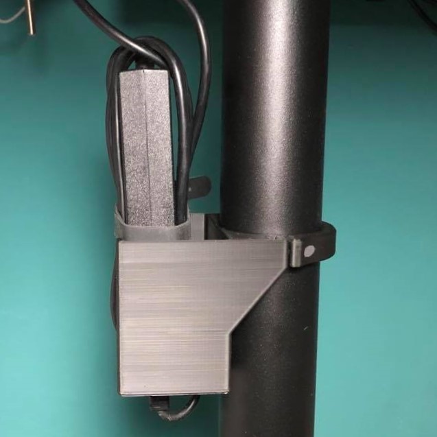 Free 3D file IKEA BEKANT power supply holder 🏠・3D print object to