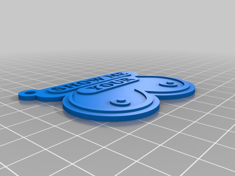 Fichier 3D gratuit Porteclés "Montremoi tes seins" (NSFW)・Objet pour imprimante 3D à