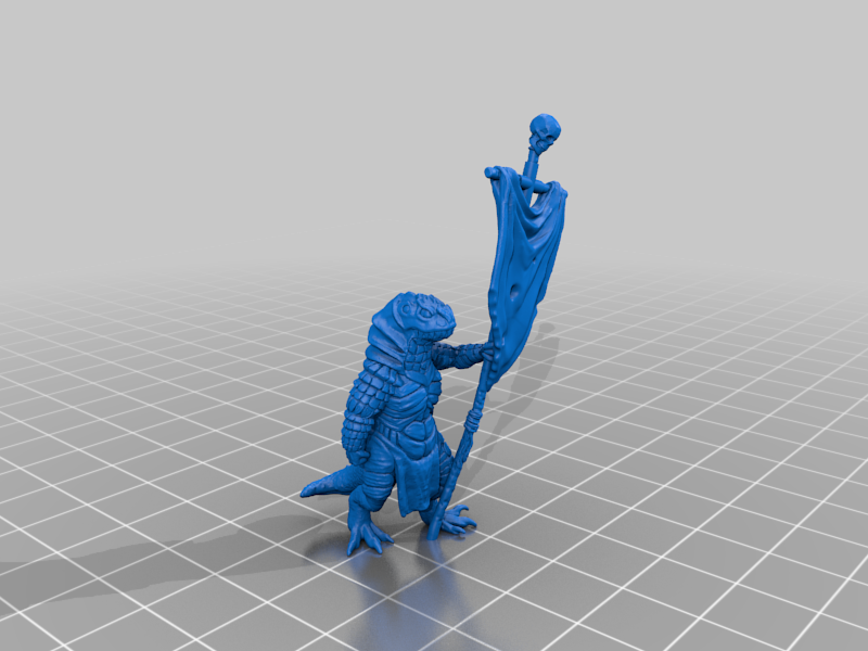 Archivo STL gratuito Lizardman・Objeto imprimible en 3D para descargar・Cults