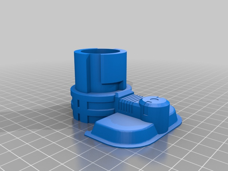 Free 3D file Nerf rapidstrike battery tray expander with barrel attach