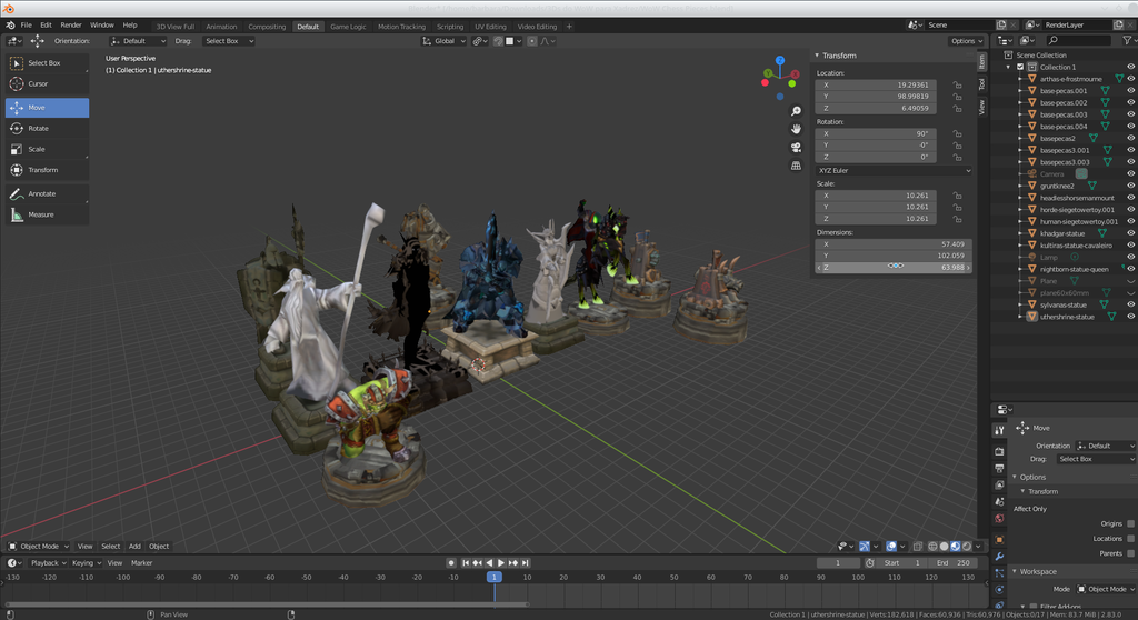 Free 3D file World of Warcraft WoW Chess Set Pieces WMV models 🗺️・3D
