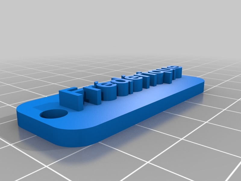 Archivo 3D gratis Llavero Frédérique・Plan de impresión en 3D para ...