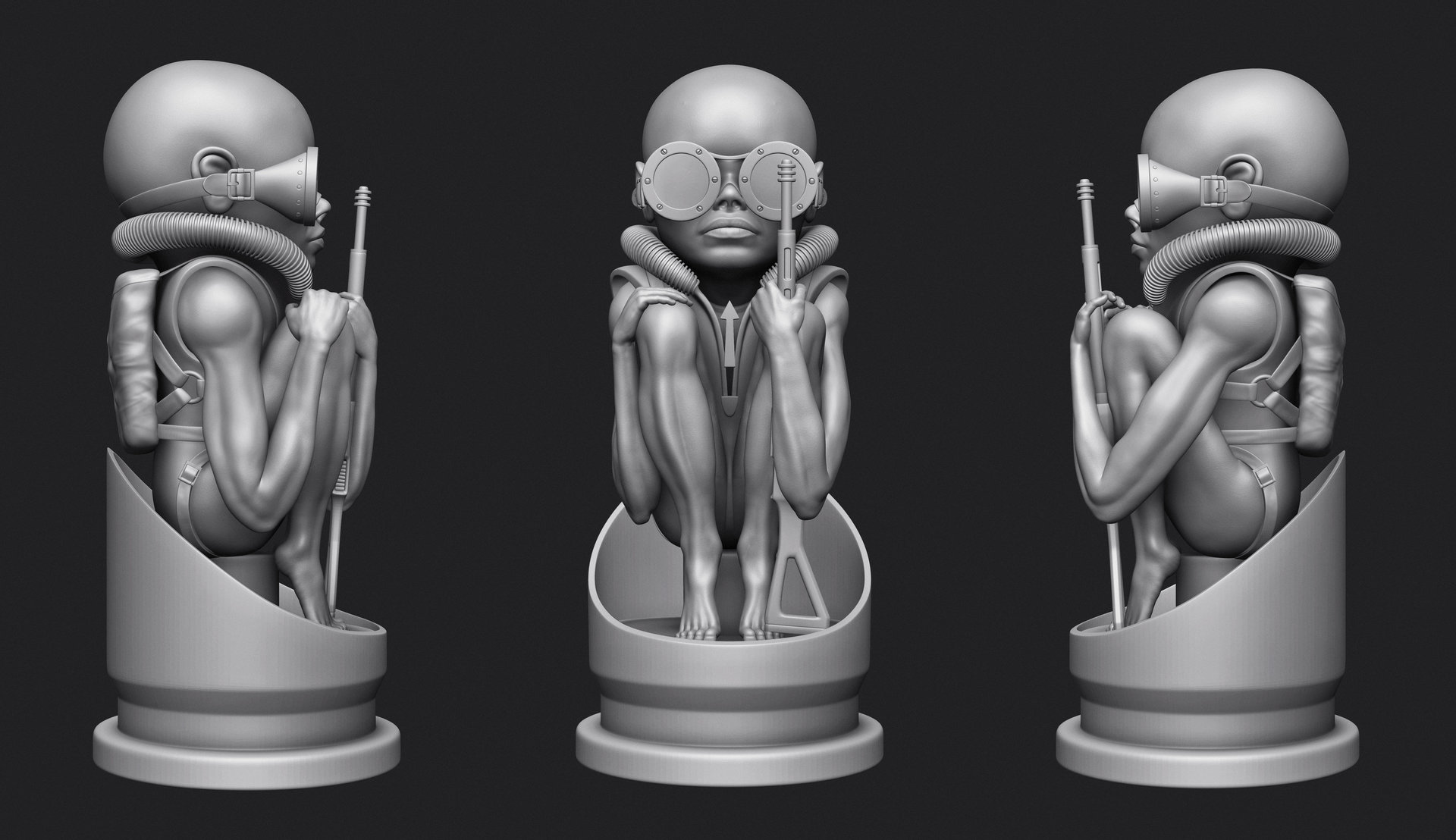 STL file Baby Bullet (Giger and Alien Tribute) 3d print・3D print design ...