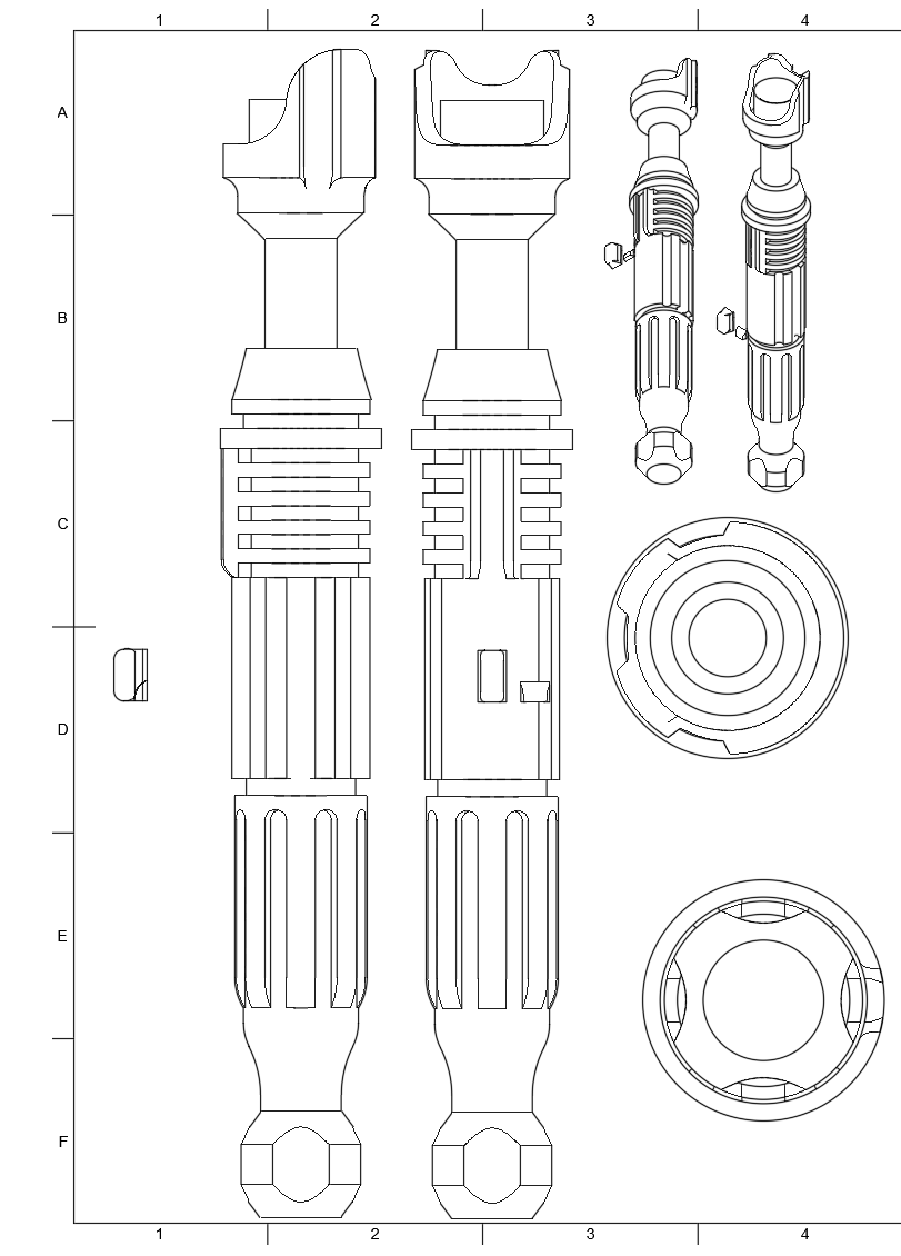 STL file Custom Lightsaber・3D print design to download・Cults