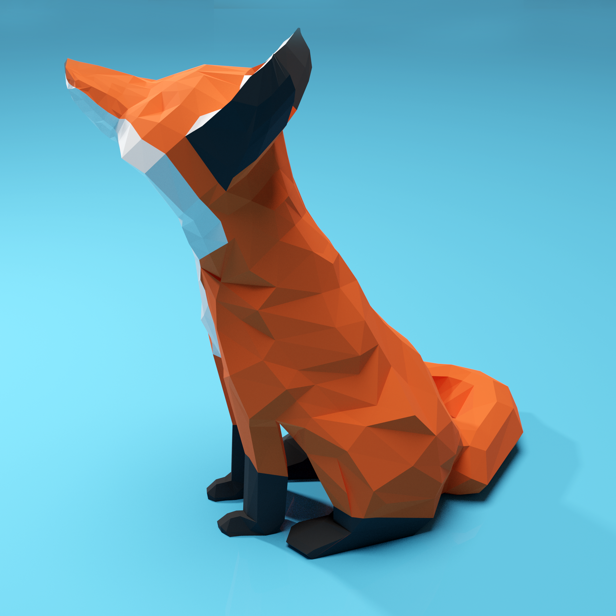 STL file Low poly fox・Model to download and 3D print・Cults