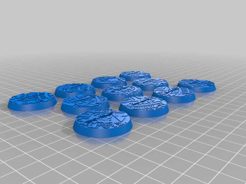 Free 3D file Blood Bowl Aztec Base + Blood Bowl Aztec Base With Number ...