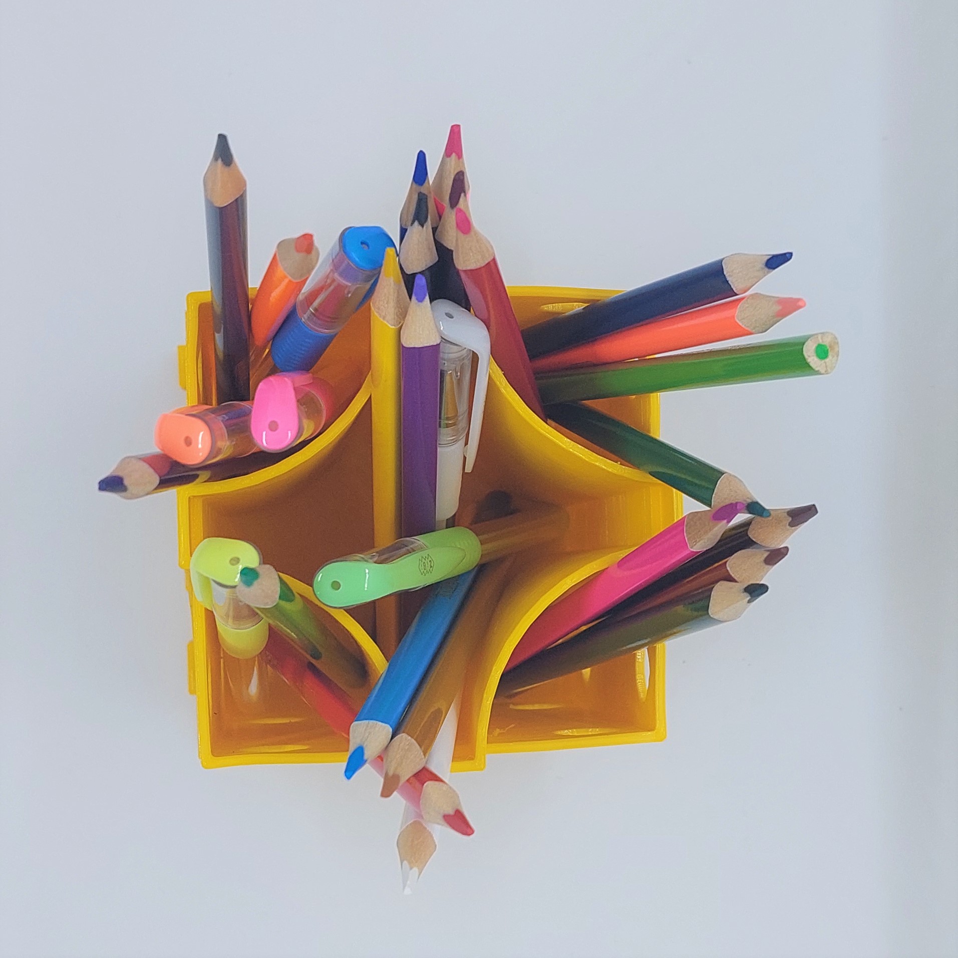 Free STL file Pen holder Puzzle 25・3D printing design to download・Cults