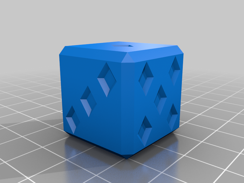 Free 3D file diamond dice 💎・3D printing idea to download・Cults