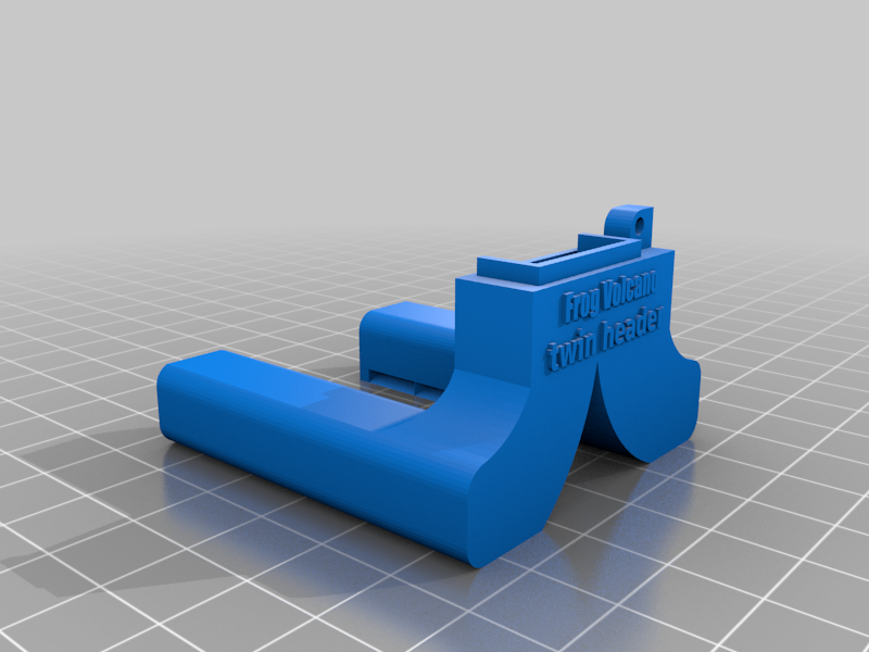Free 3D file Frog extruder 3010 duct dual header Volcano・3D print