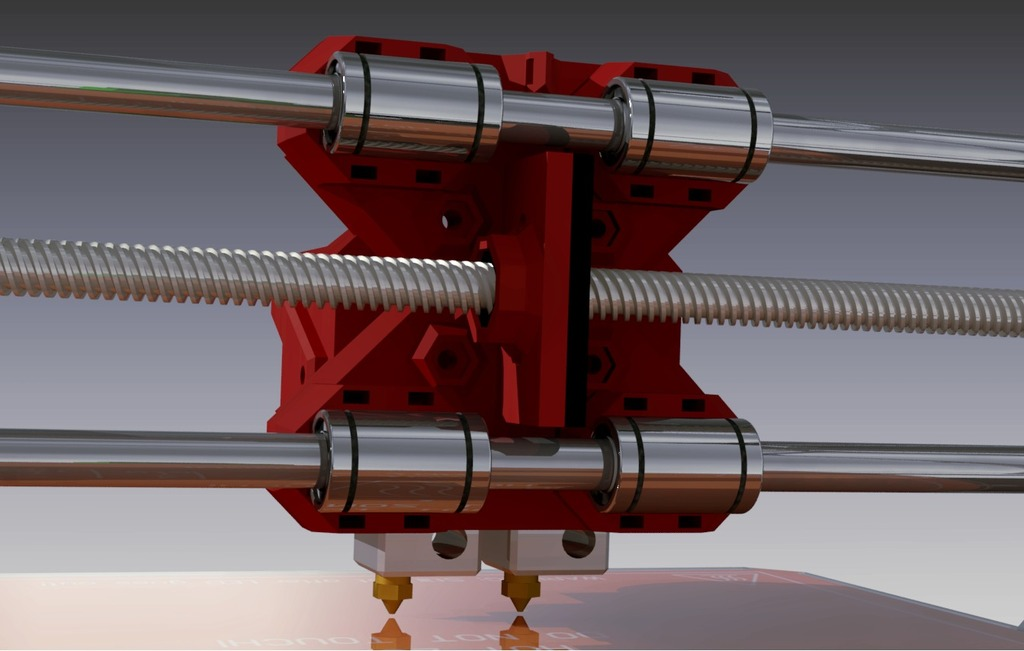 Free 3D file [v2.0] Prusa i3 Xaxis lead screw upgrade・3D printable