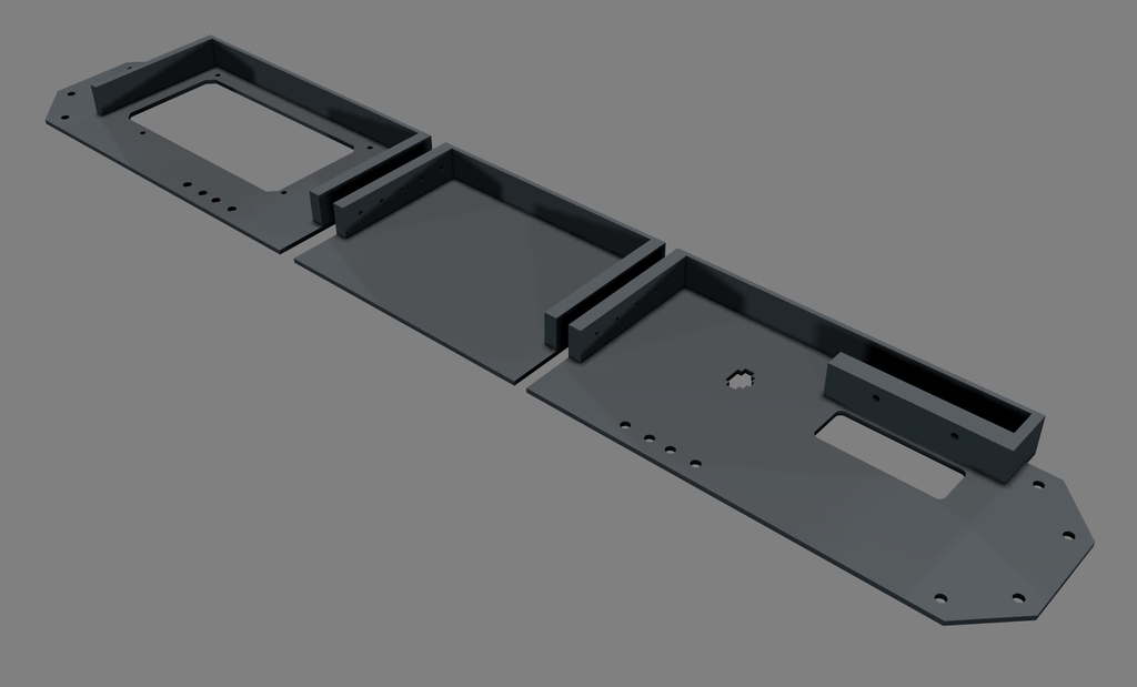 Rigidbot Power Supply Upgrade - Back plate system 3D model