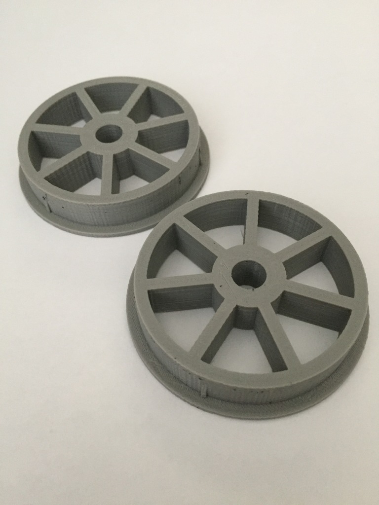 Spool Hub 56mm x 8mm - Rev2 with tapered shims 3D model