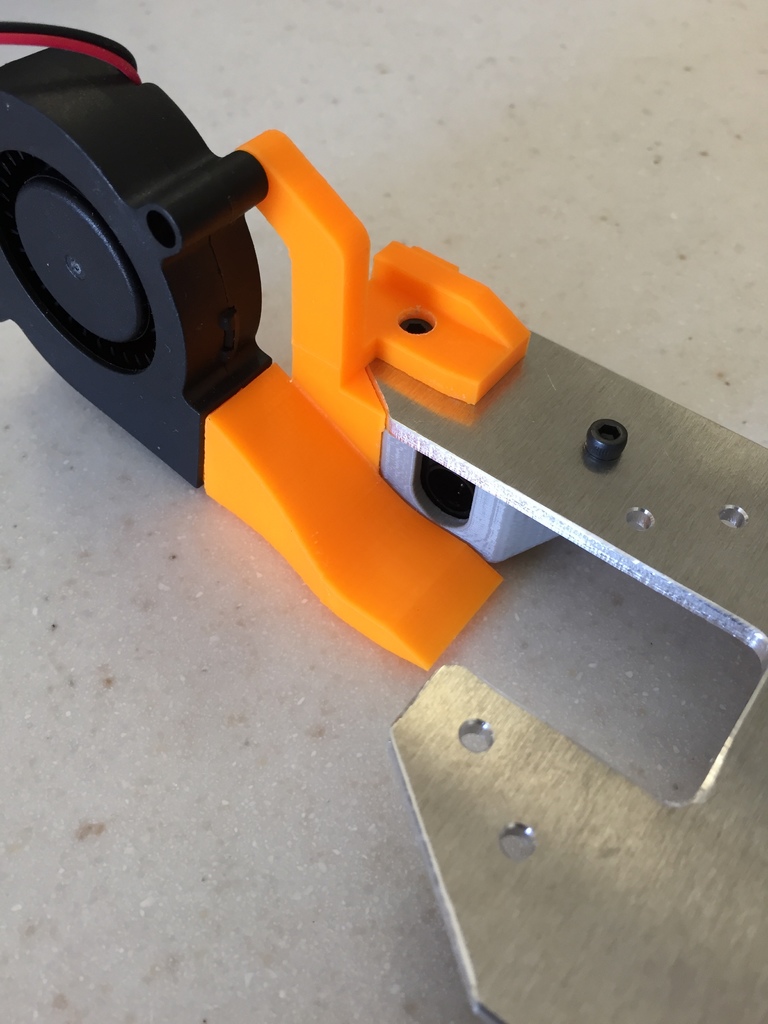 RB1 Part Cooling Duct - For Low Profile v2-1 Bearing holders 3D model