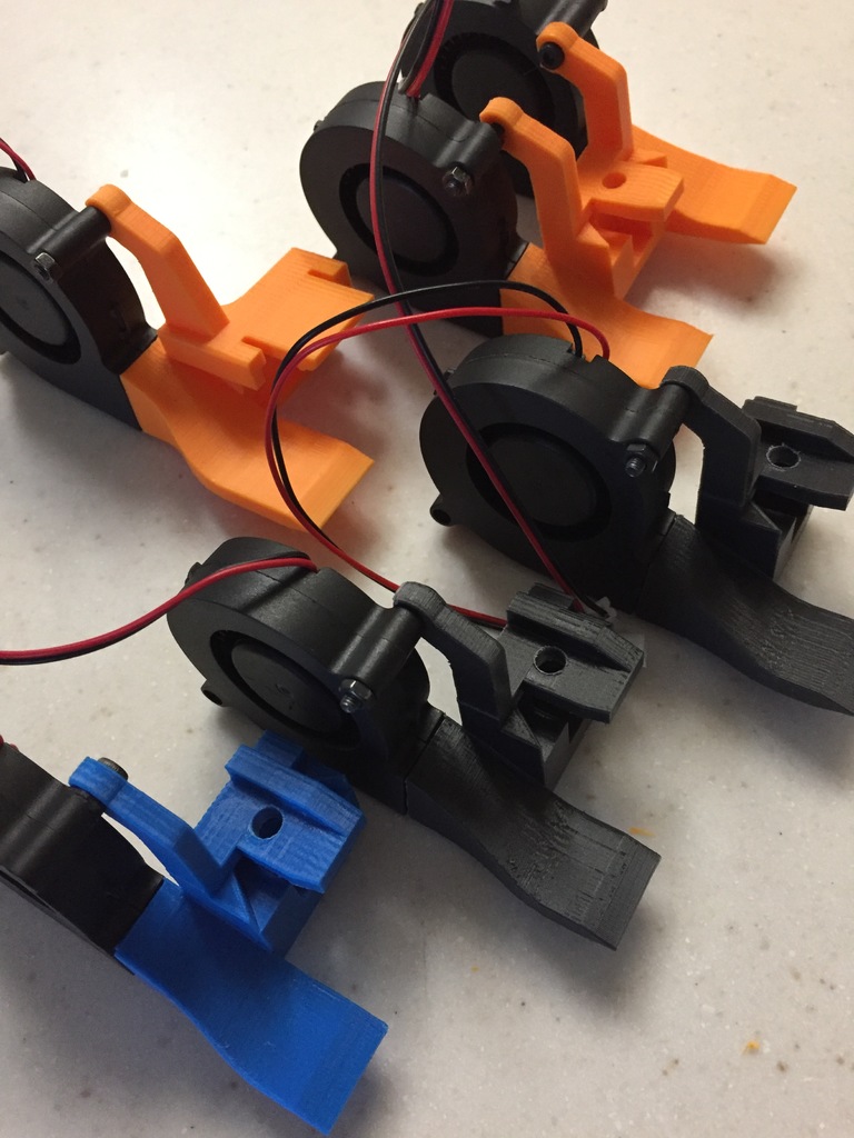 RB3, RBB3, and RB2 part cooling ducts - bolted fans 3D model