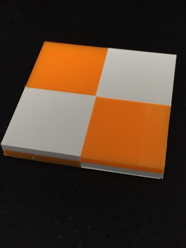 Dual head Calibration Plate - Checker board 3D model