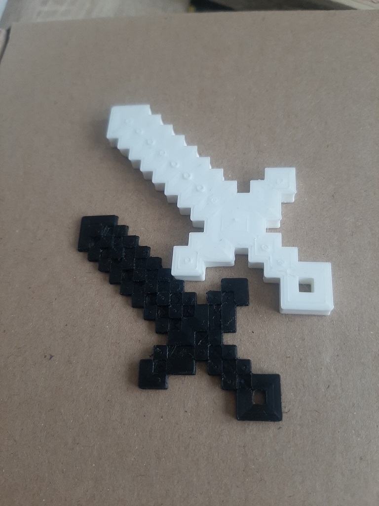 Minecraft sword keychain