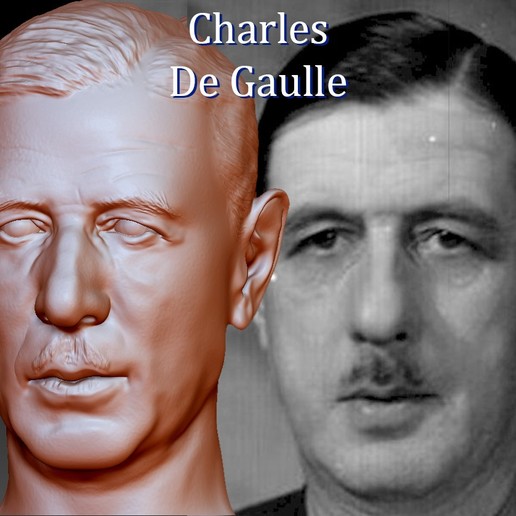 Charles De Gaulle Bust