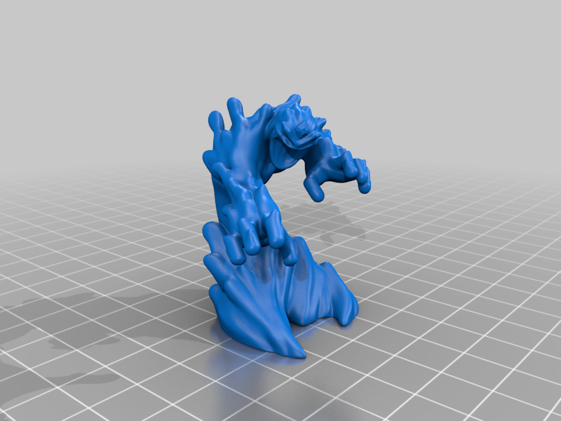 Free 3D file Water Elemental 🚰・Template to download and 3D print・Cults