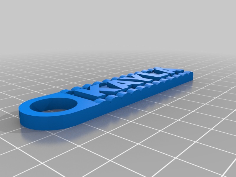 Free 3D file Copy of Lesson Key ring, letters! result・3D printable