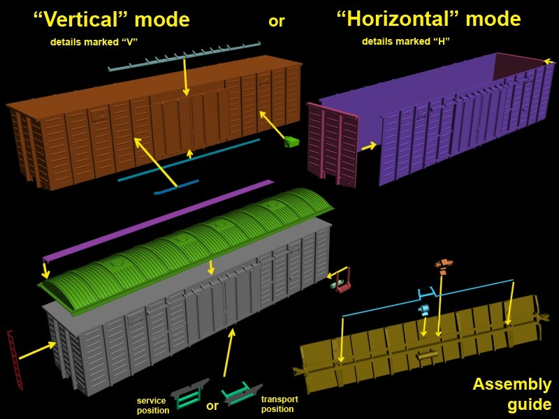 Free 3D file SZHD/RZHD boxcar 1:87 (H0) 🛤️・Template to download and 3D ...