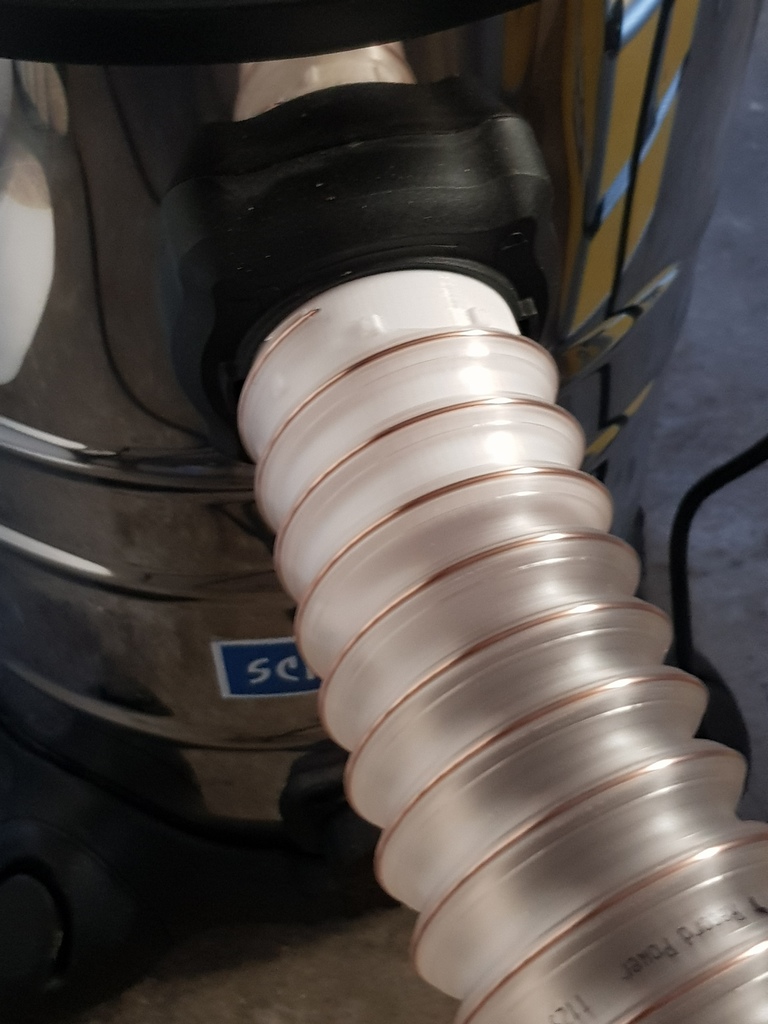 MisterVac Adattatore Per Aspiratore - Compatibile Con Scheppach ASP20-ES - Accessorio In Plastica, Lunghezza 100mm, Qualità Premium