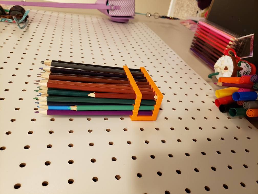 Free 3D file Pegboard Pencil Holder and Mount (Easy Detach) ️・3D
