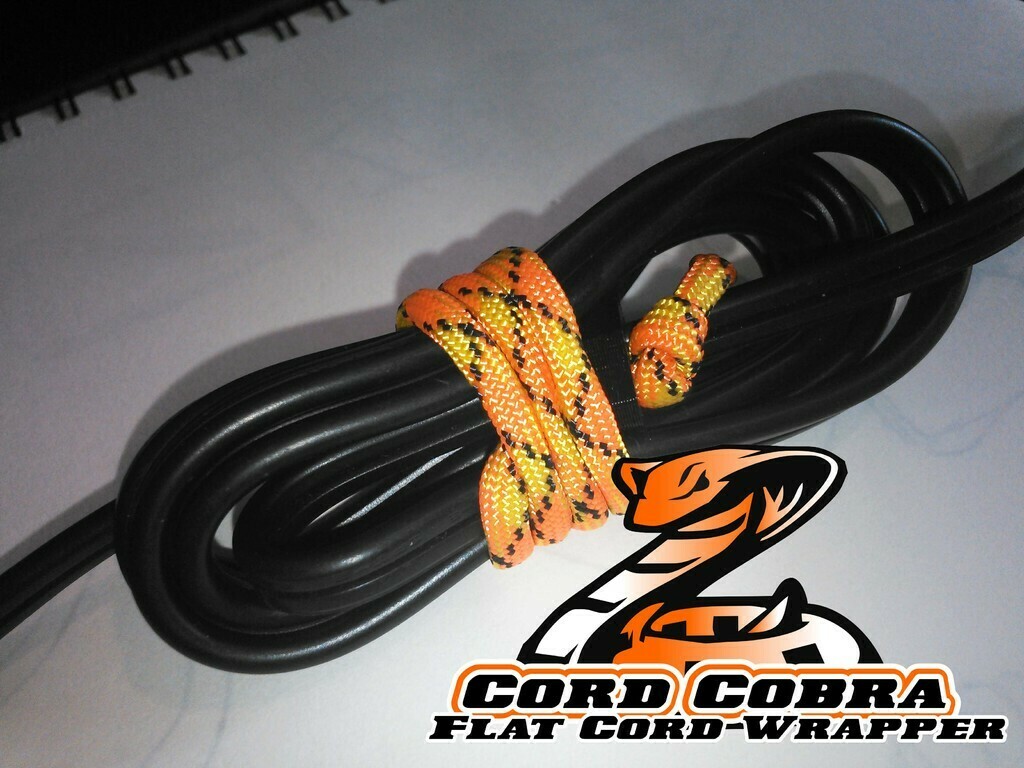 Archivo 3D gratis Cord Cobra Envolvedora plana envolvedora de cable de alimentación
