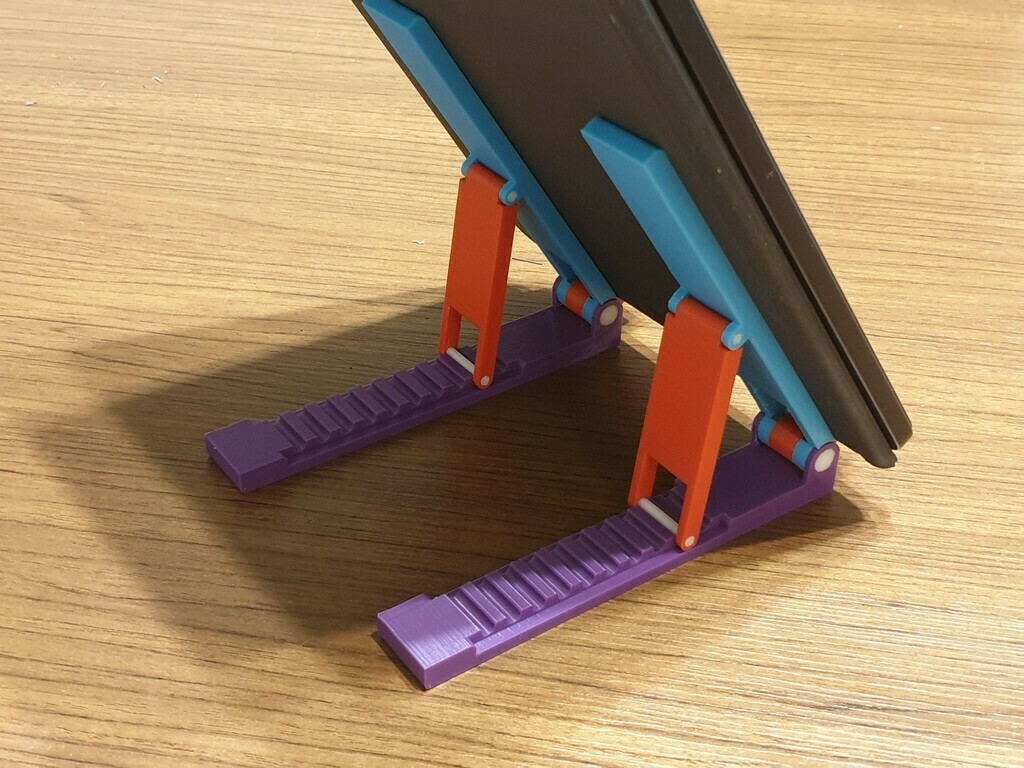 Otinlai Tablet-Ständer Aus Aluminium – Verstellbar In Höhe & Winkel, Klappbar, Für IPad & Handys, Grau