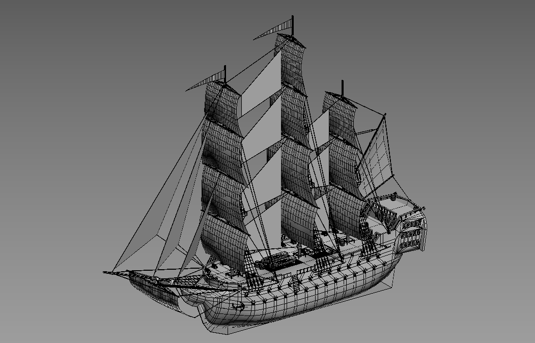 STL file Line Warship 80 cannons・3D printing design to download・Cults