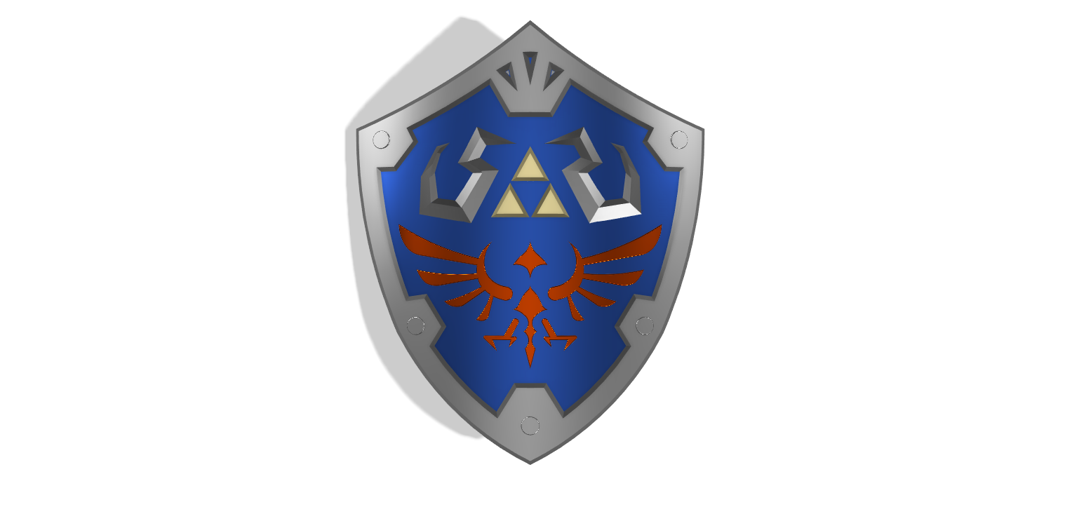 3D file LINK Hylian Shield STL FILES [Legend of Zelda] 🔗・3D printing