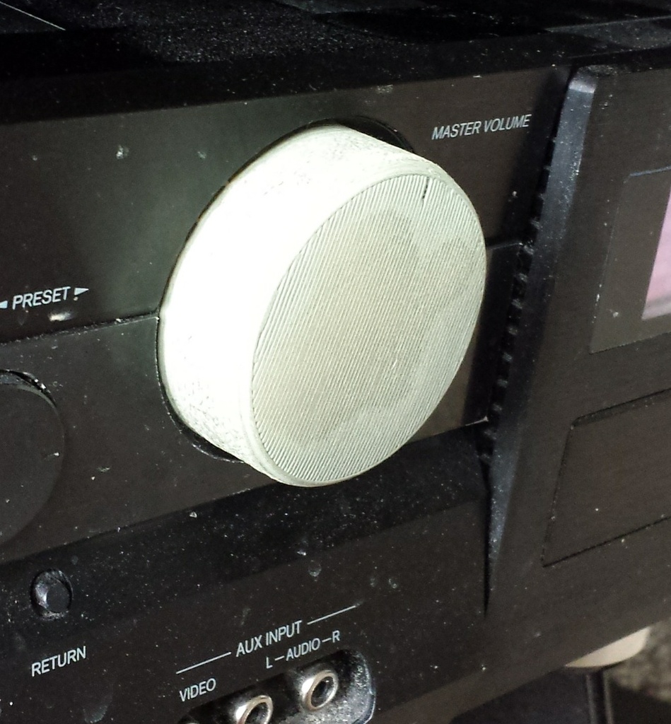 3D file Onkyo A/V Receiver Volume Knob (Model TXSR505)・3D printable